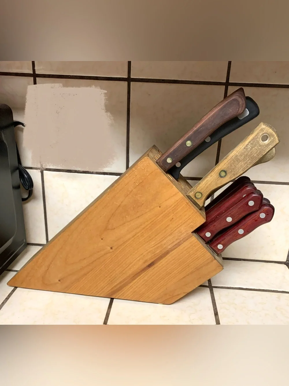 Kitchen Knives Cuttlery Set 12pc with Wooden Storage Block Tramontina
